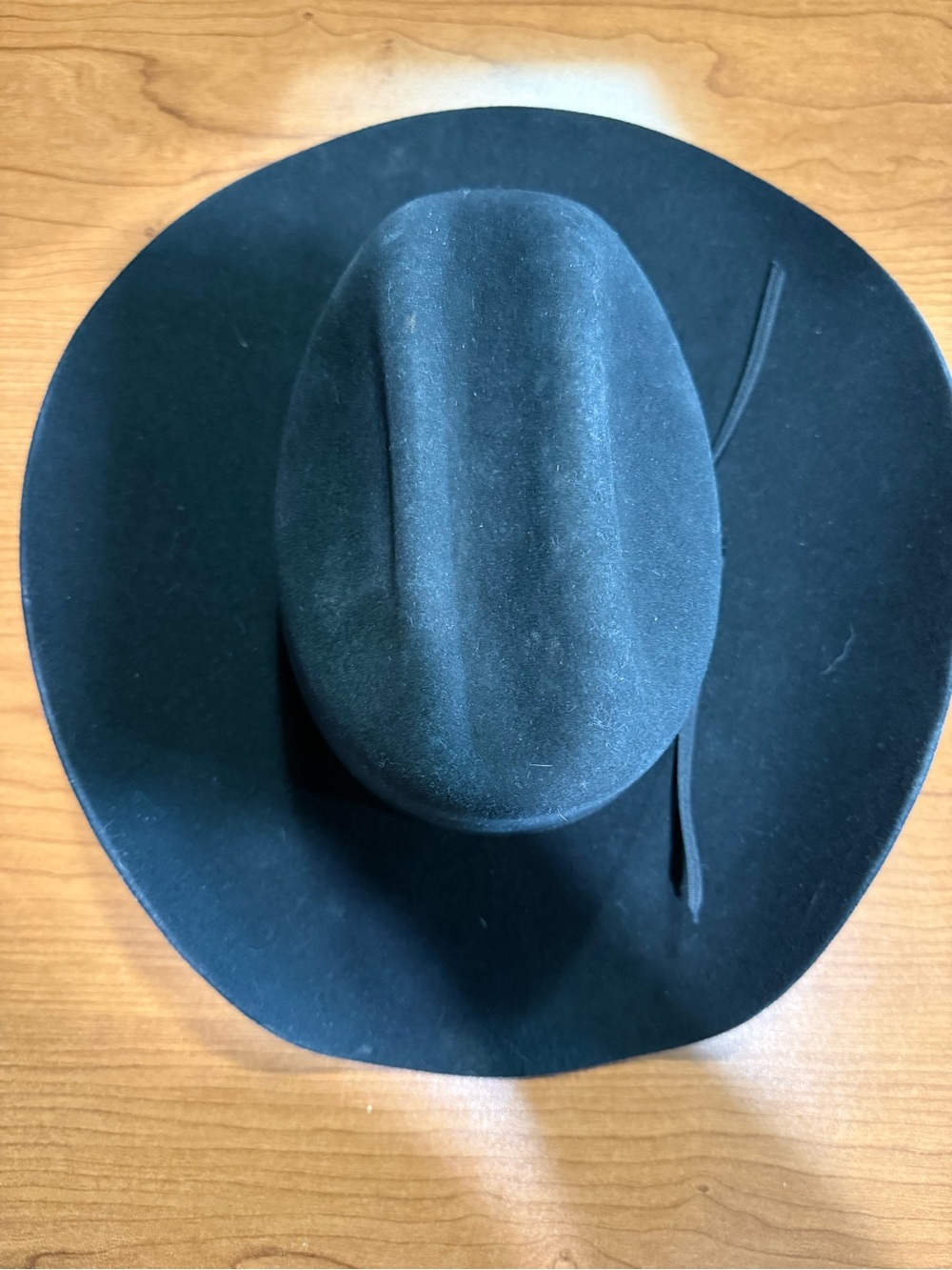 Women's Black Felt Western Hat